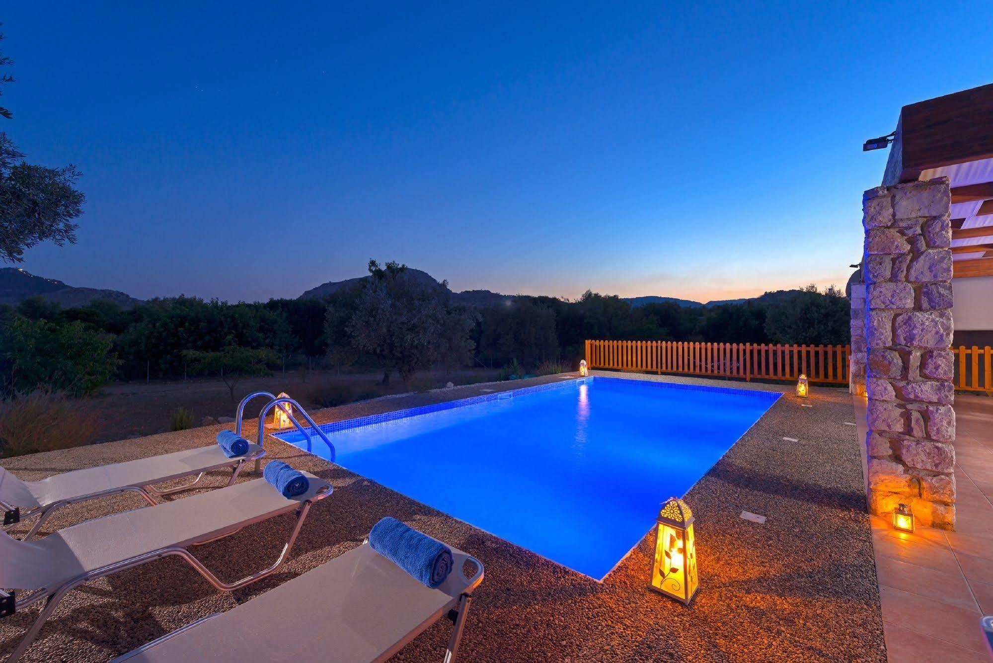 Olive Private Villa Swimming Pool 5 Bdr Kolymbia Rhodes Exterior foto