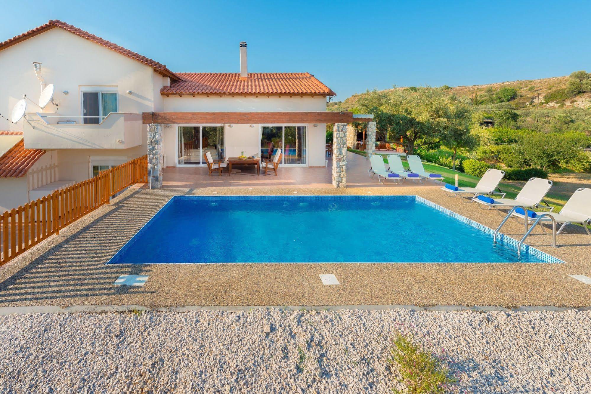 Olive Private Villa Swimming Pool 5 Bdr Kolymbia Rhodes Exterior foto